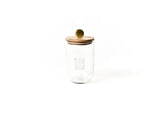 Coton Colors Company Happy Everything Mini Small Wooden Lid Glass Jar