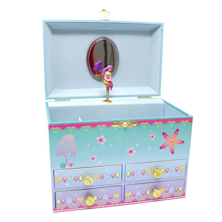 Pink Poppy Pink Poppy Shimmering Mermaid Medium Musical Jewelry Box - Little Miss Muffin Children & Home
