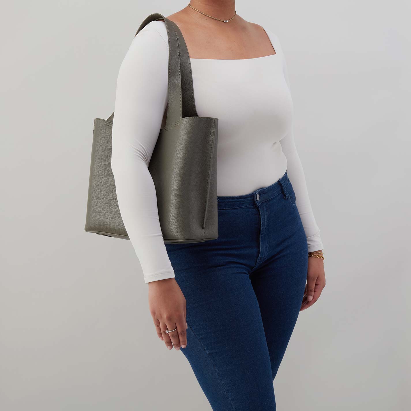 Hobo Vida Tote in Micro Pebbled Leather, Desert Palm - Little Miss Muffin Children & Home