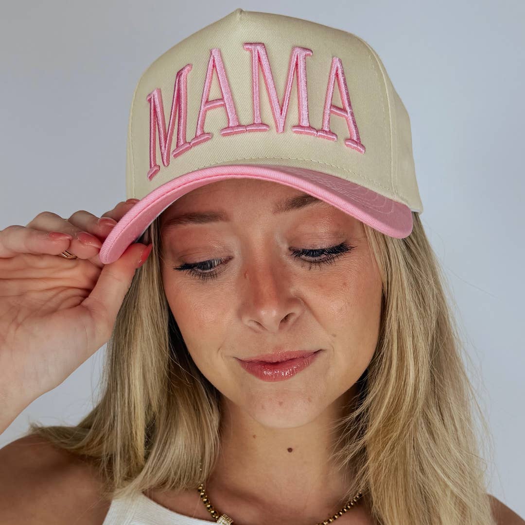 Mama Embroidered Vintage Trucker Hat