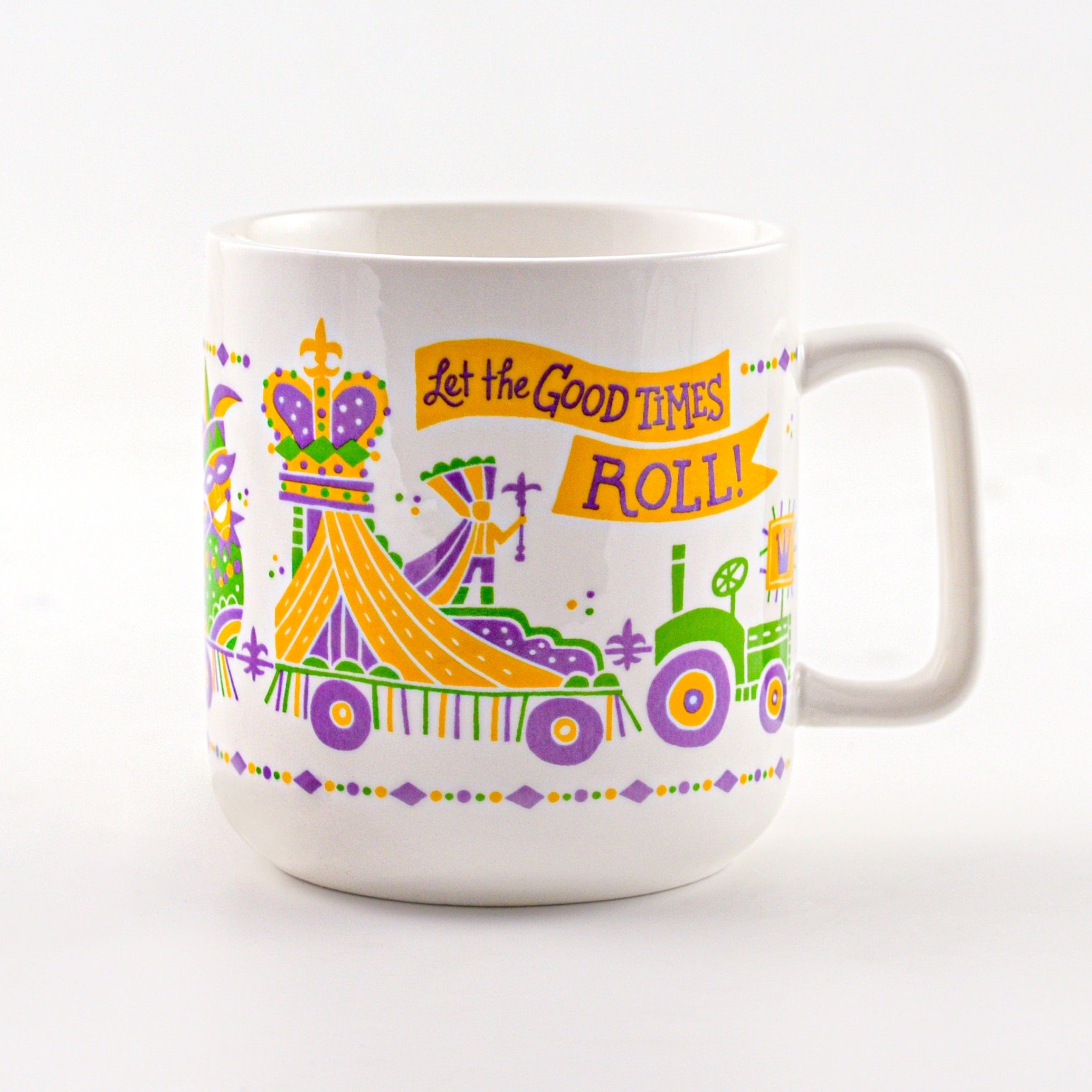 Second Line Ventures The Parish Line Mardi Gras Let the Good Times Roll Mug - Little Miss Muffin Children & Home