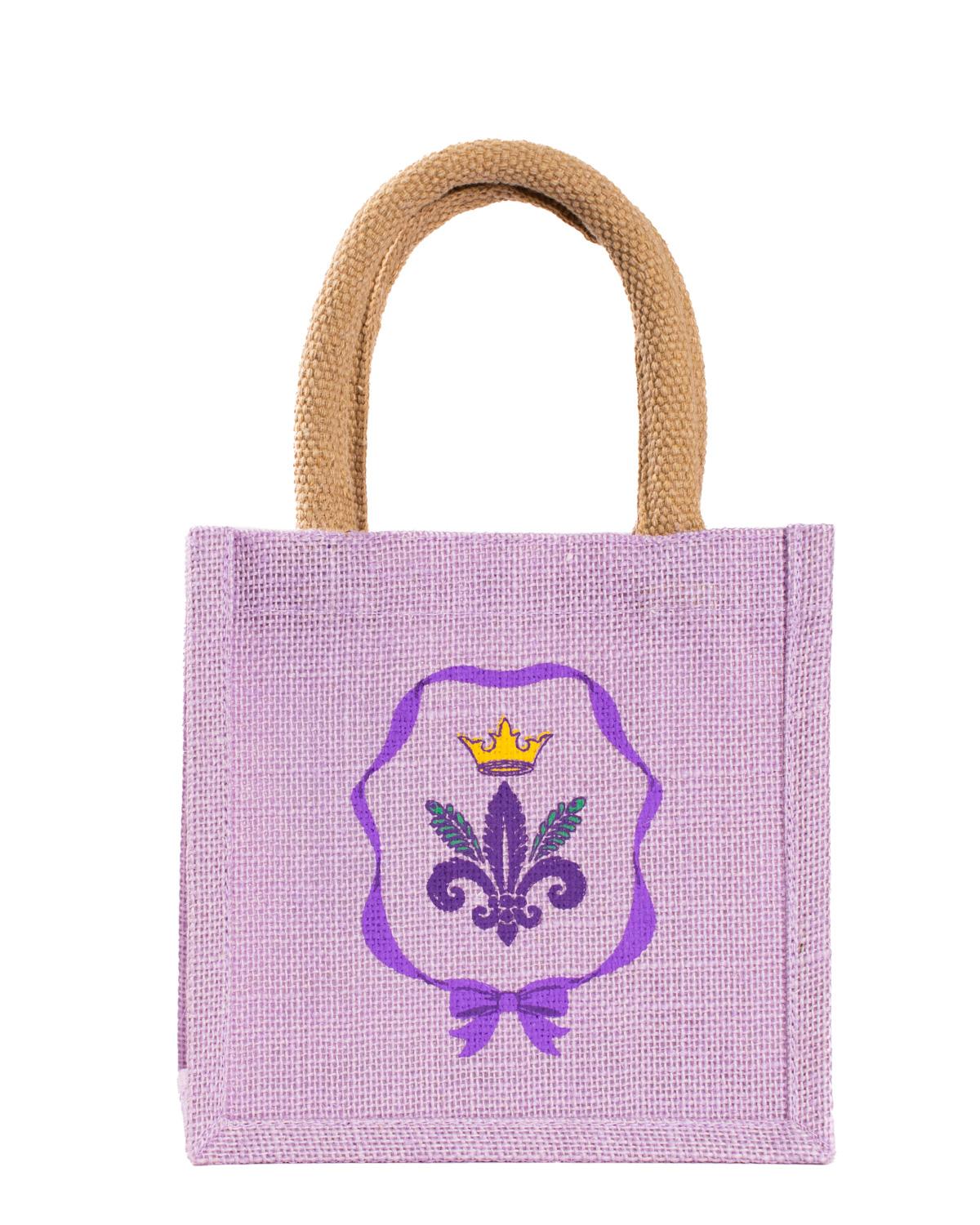 Mardi Bow Light Purple Petite Gift Tote