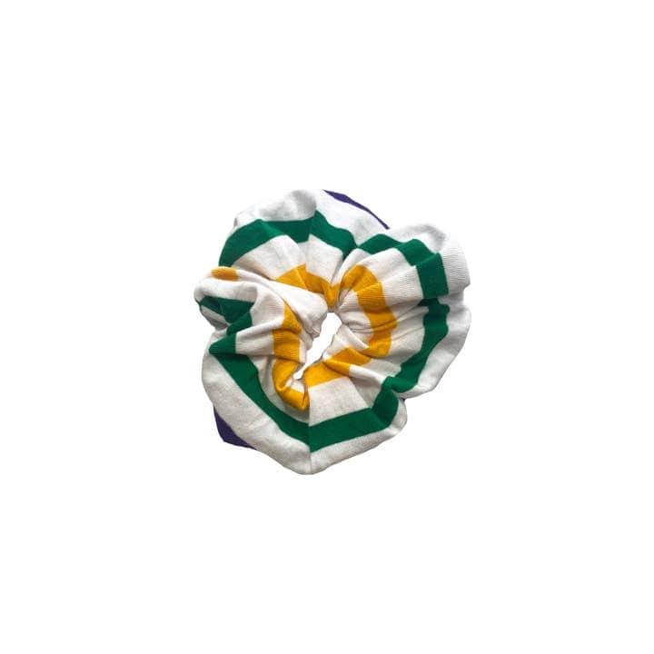 Mardi Gras Cotton Scrunchies, 2 Styles Available