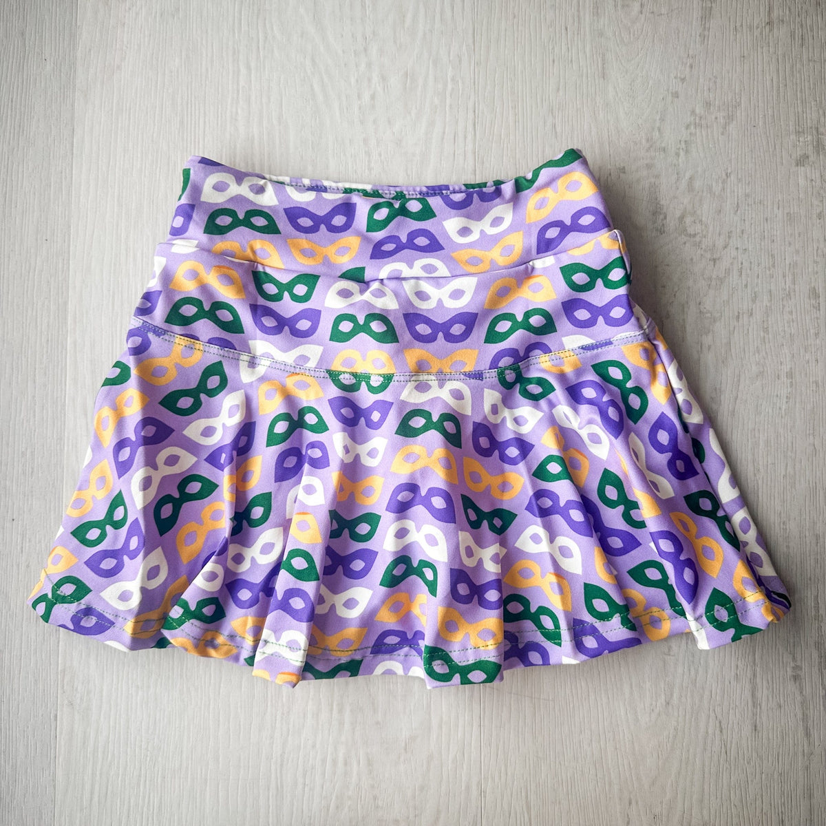 Mardi Gras Masks Lavender Sophia Skort