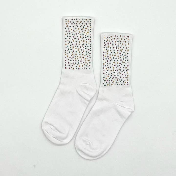 Mardi Gras Stoned Socks