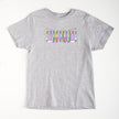 Mardi Gras Striped Streetcar Tee in Heather Grey