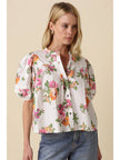 Megan Floral Puff Sleeve Blouse