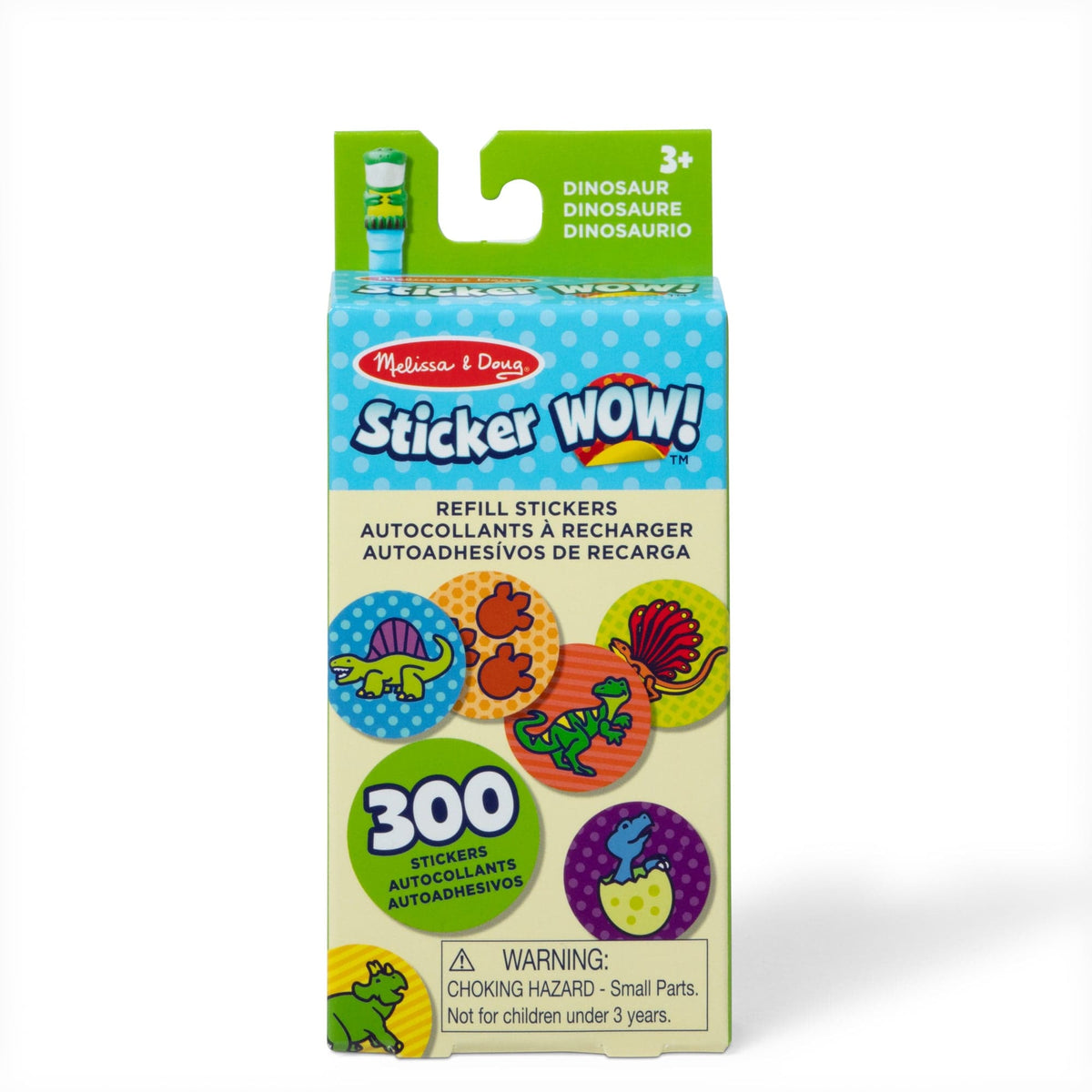 Melissa & Doug Melissa & Doug Sticker WOW!® Refill Stickers – Dinosaur (Stickers Only, 300+) - Little Miss Muffin Children & Home