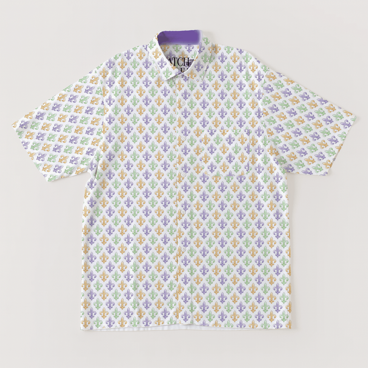 mens fleur de lis festival shirt