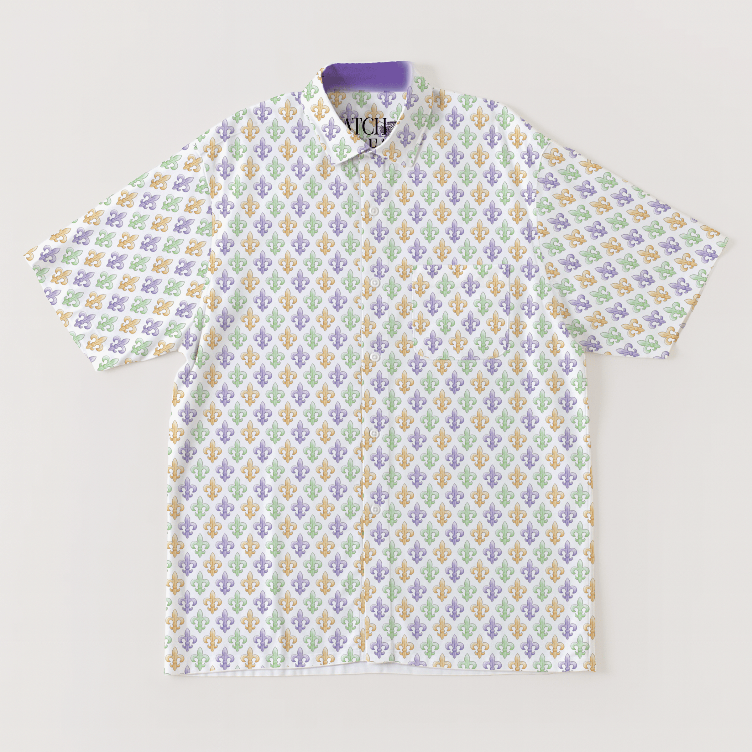 mens fleur de lis festival shirt