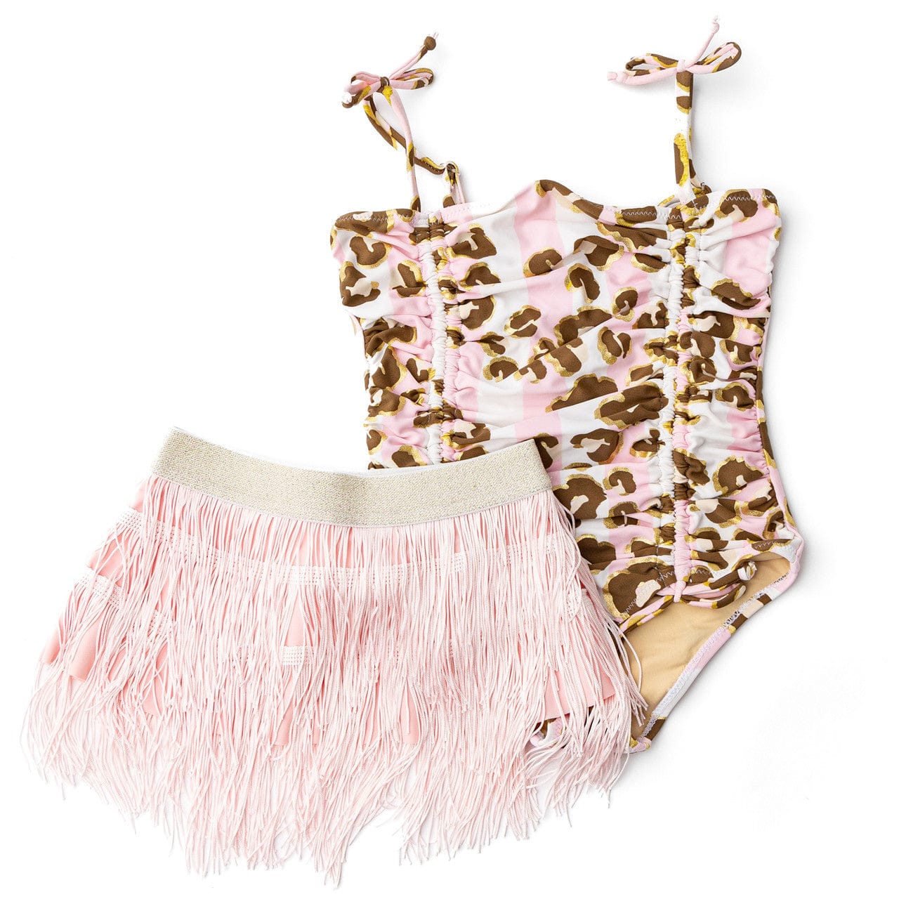 Shade Critters Metallic Leopard 1pc & Fringe Skirt - Little Miss Muffin Children & Home