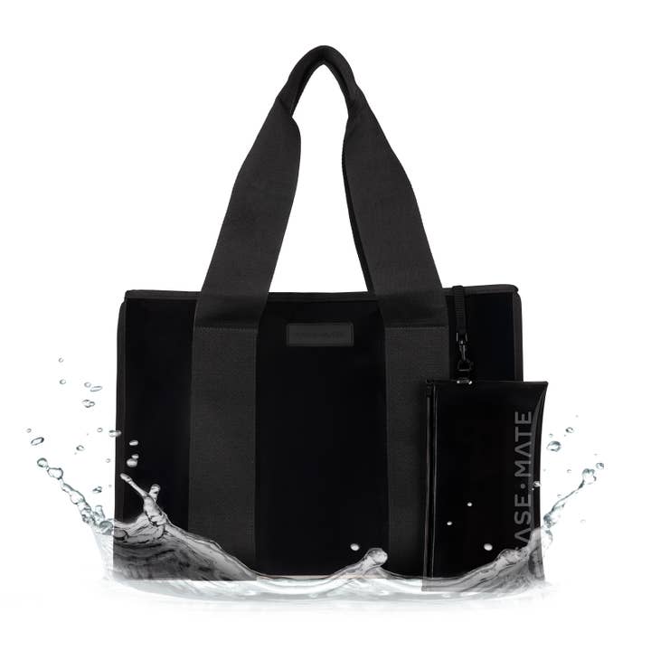 Midnight Black Jelly Tote Bag