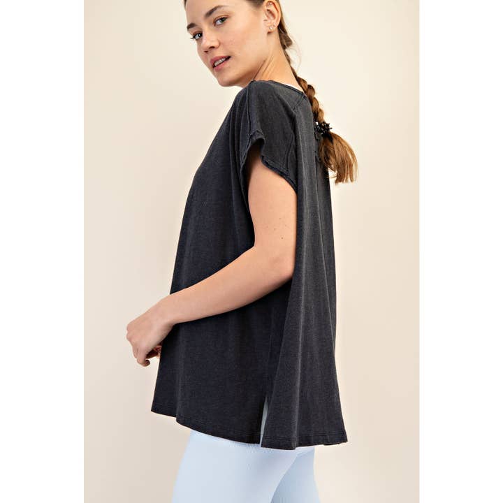 black short sleeve t shirt