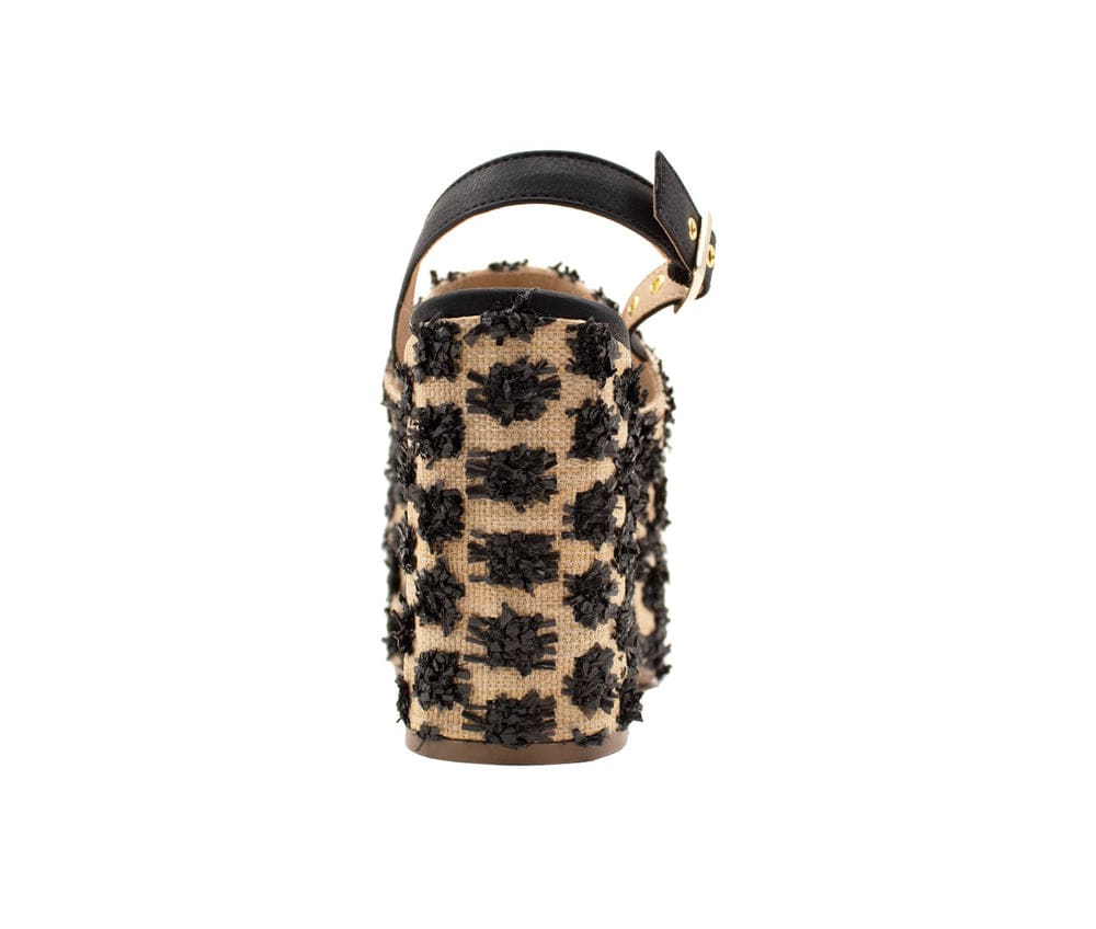 Sbicca Sbicca Womens Missoula Raffia Platform Casual Sandal in Black - Little Miss Muffin Children & Home