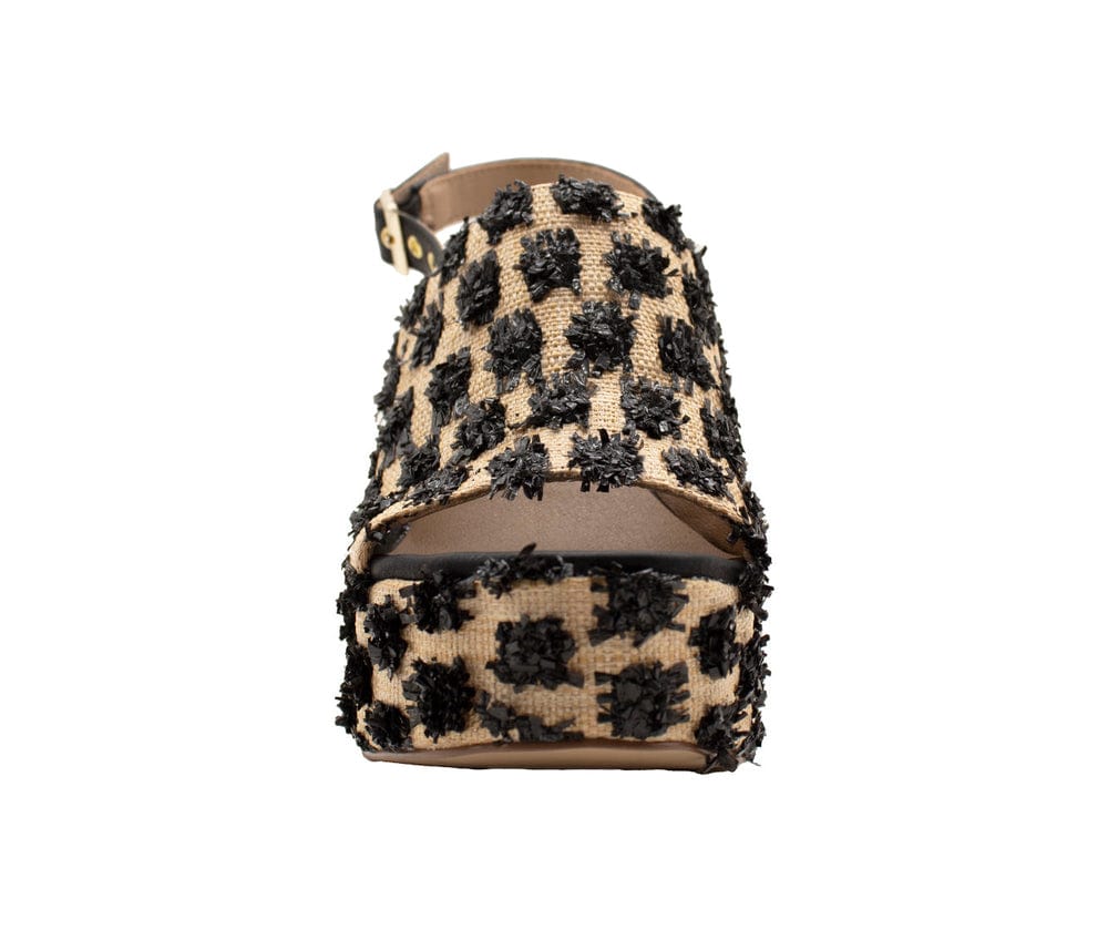 Sbicca Sbicca Womens Missoula Raffia Platform Casual Sandal in Black - Little Miss Muffin Children & Home