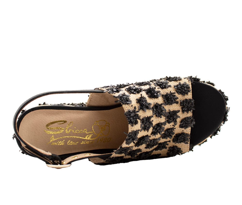 Sbicca Sbicca Womens Missoula Raffia Platform Casual Sandal in Black - Little Miss Muffin Children & Home