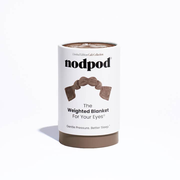 brown weighted eye mask