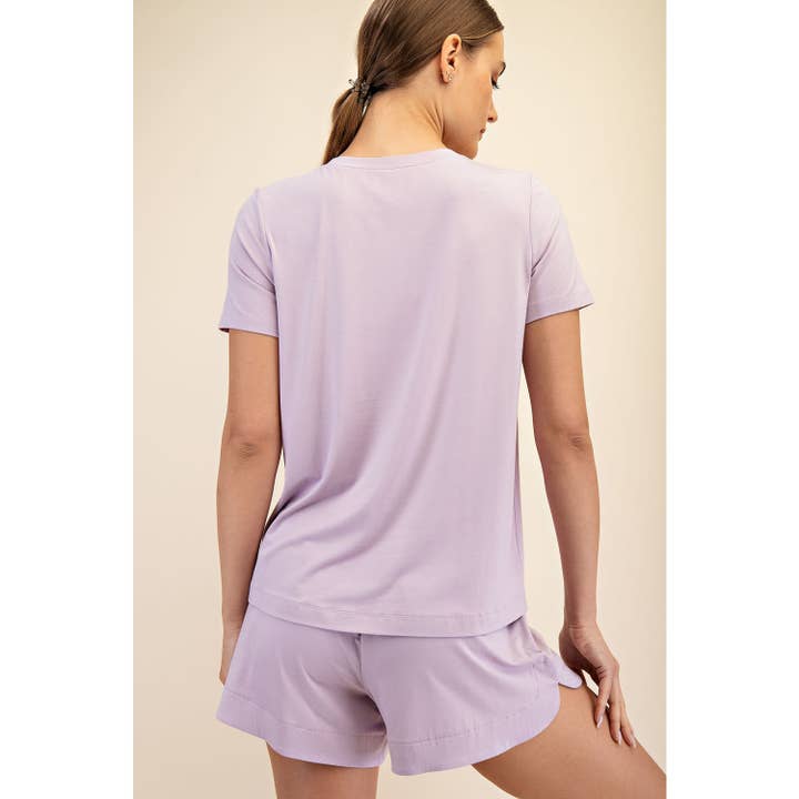 soft lavender top
