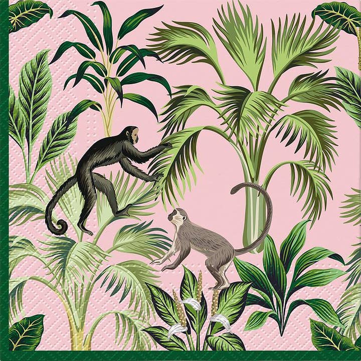 Monkey Fun Large Napkins, 20 Pack