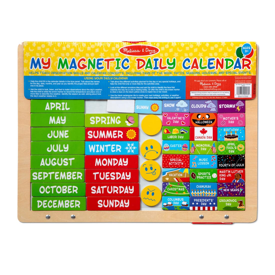 Melissa & Doug Melissa & Doug My Magnetic Daily Calendar - Little Miss Muffin Children & Home