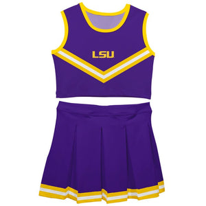 Vive La Fete Vive La Fete LSU Tigers Game Day Sleeveless Top & Skirt Set - Little Miss Muffin Children & Home