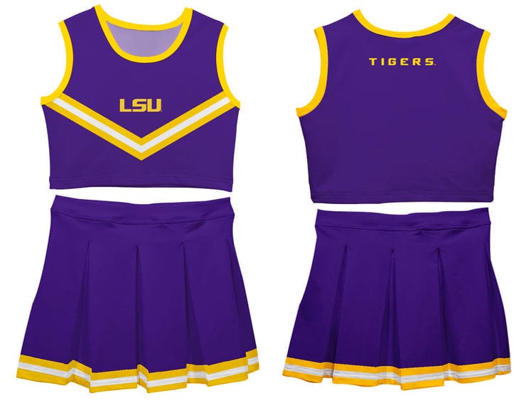 Vive La Fete Vive La Fete LSU Tigers Game Day Sleeveless Top & Skirt Set - Little Miss Muffin Children & Home