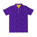 Vive La Fete Vive La Fete LSU Tigers Repeat Logo Purple Short Sleeve Polo Shirt - Little Miss Muffin Children & Home