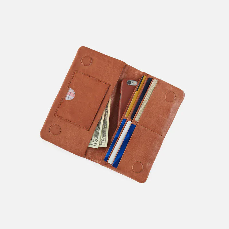 Lumen Continental Wallet in Washed Leather