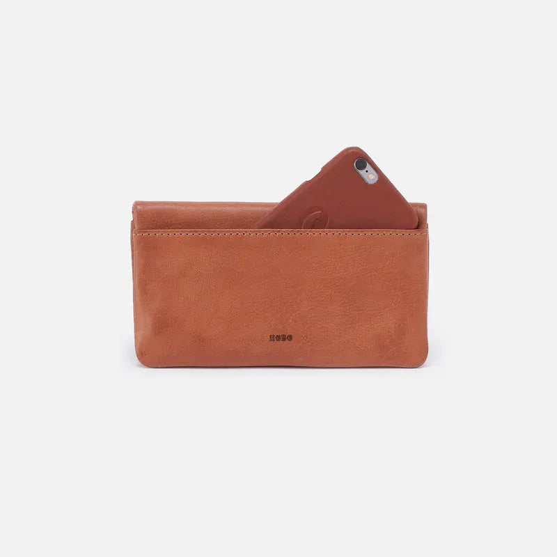 Lumen Continental Wallet in Washed Leather