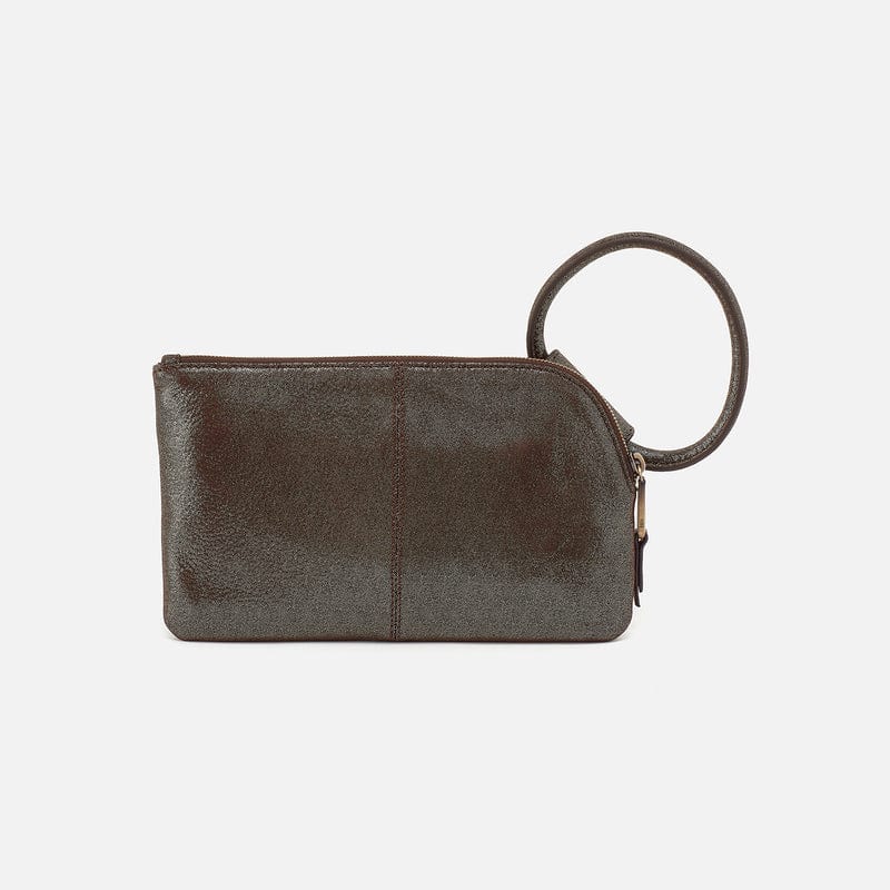 Hobo Hobo Sable Wristlet In Metallic Leather in Coffee Galaxy - Little Miss Muffin Children & Home