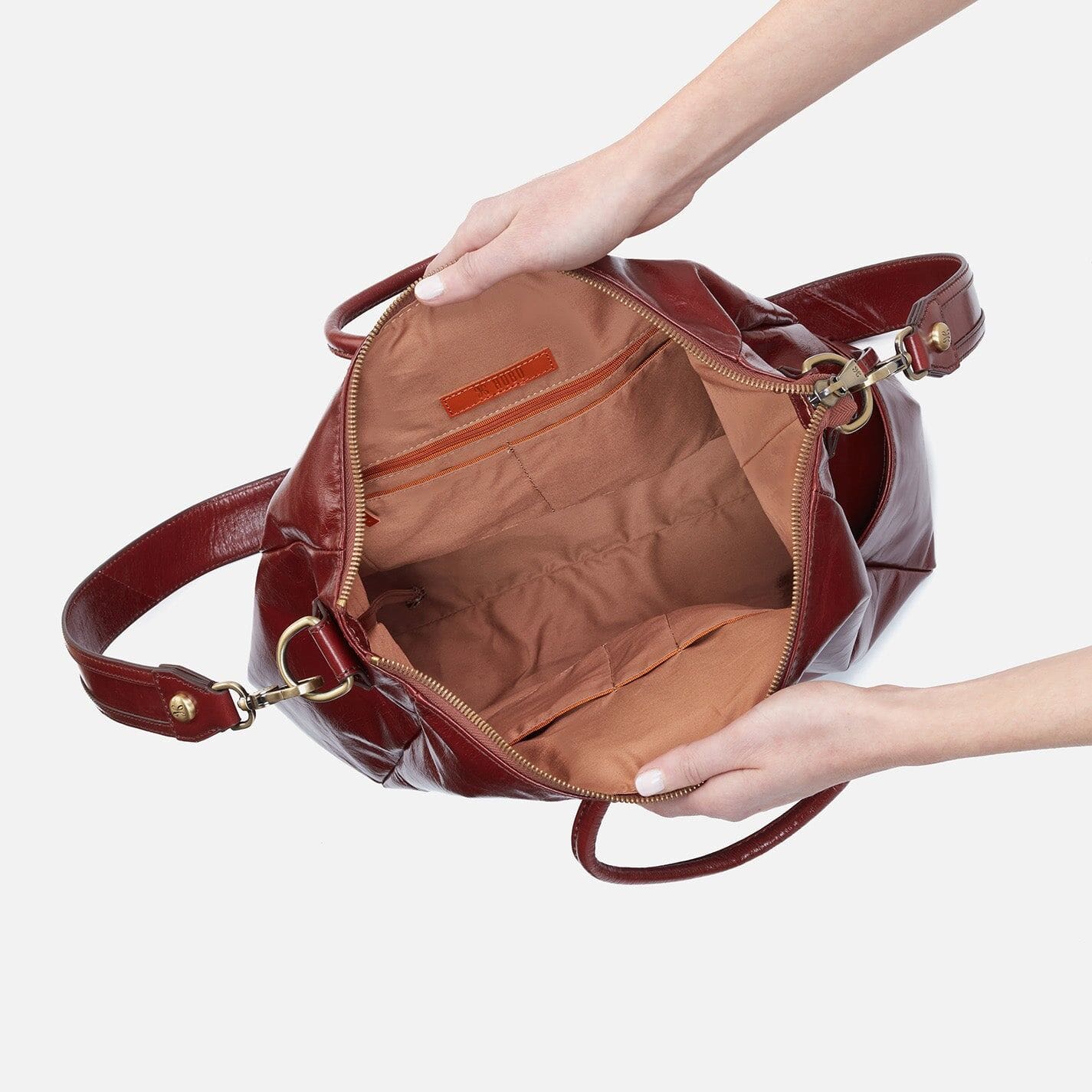 Hobo Hobo Sheila Large Satchel In Polished Leather With Studs - Little Miss Muffin Children & Home