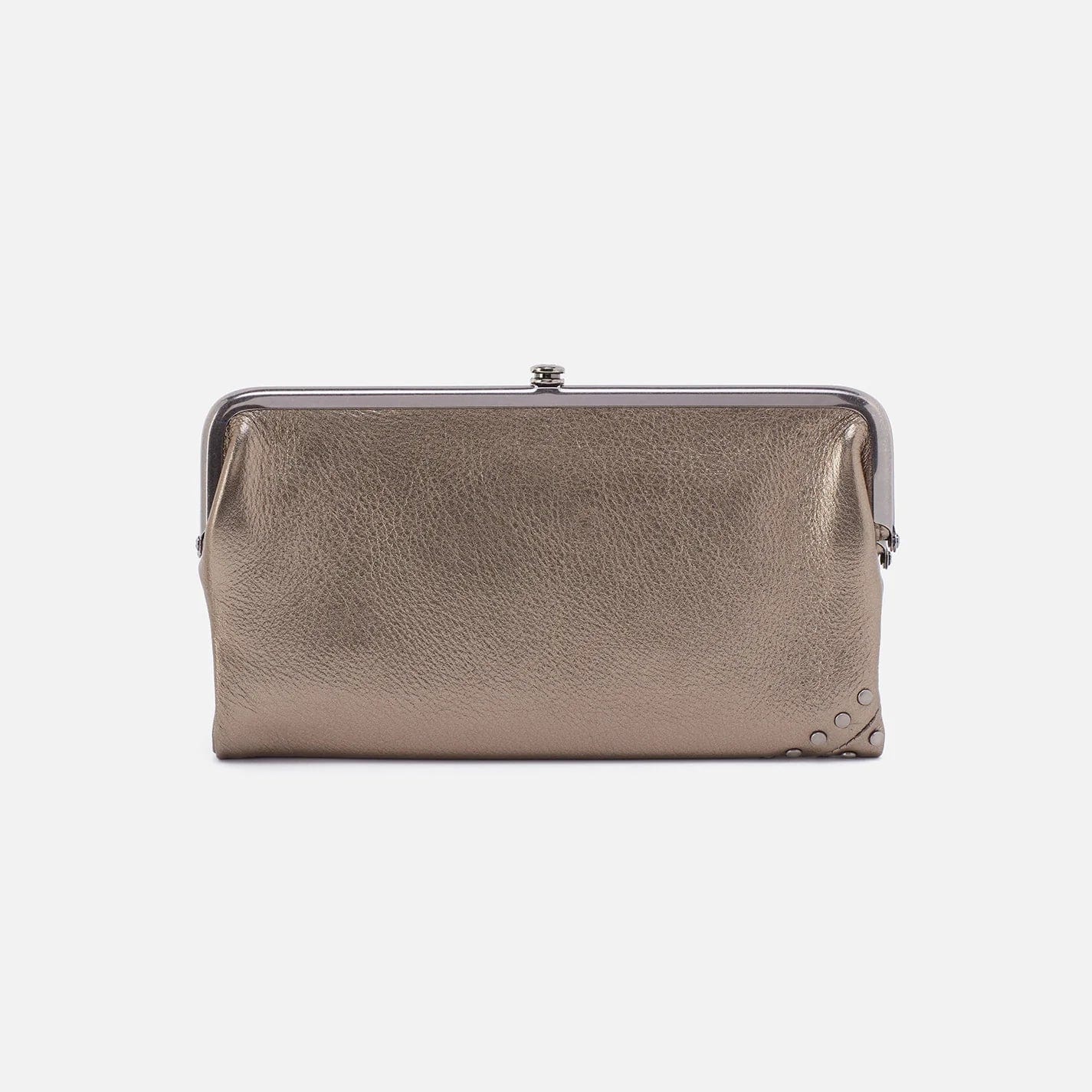 Hobo Hobo Lauren Clutch-Wallet in Metallic Leather with Studs - Little Miss Muffin Children & Home