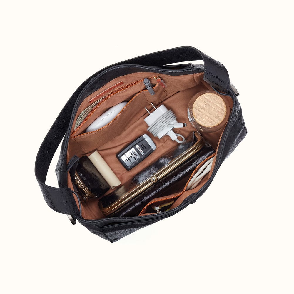 Render Shoulder Bag Buffed Leather - Black