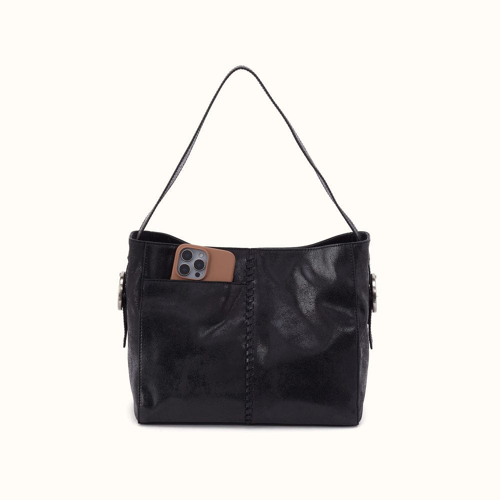 Render Shoulder Bag Buffed Leather - Black