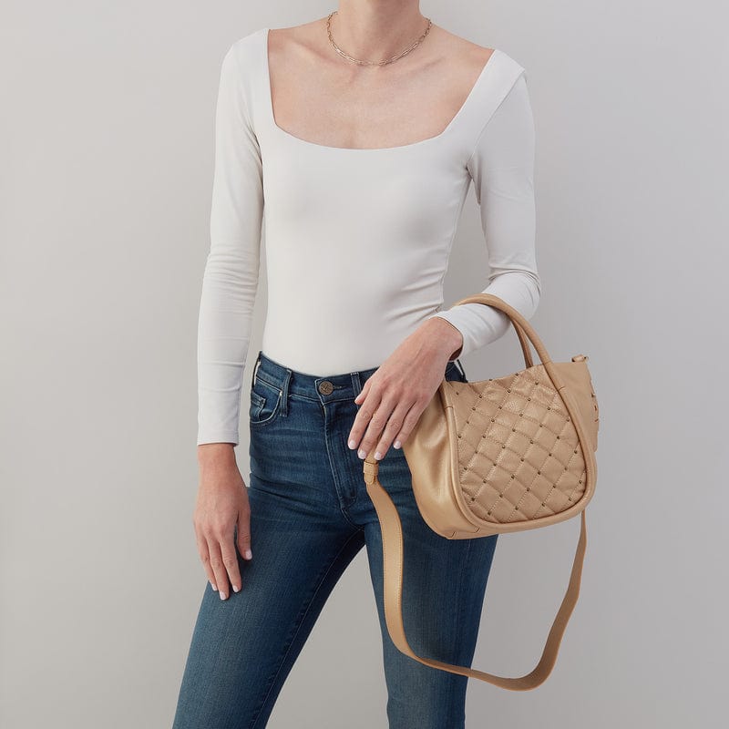 Hobo Hobo Margot Satchel in Pebbled Metallic Leather - Little Miss Muffin Children & Home