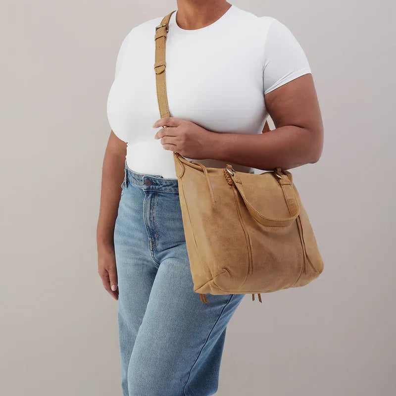 Harley Satchel in Buffed Leather