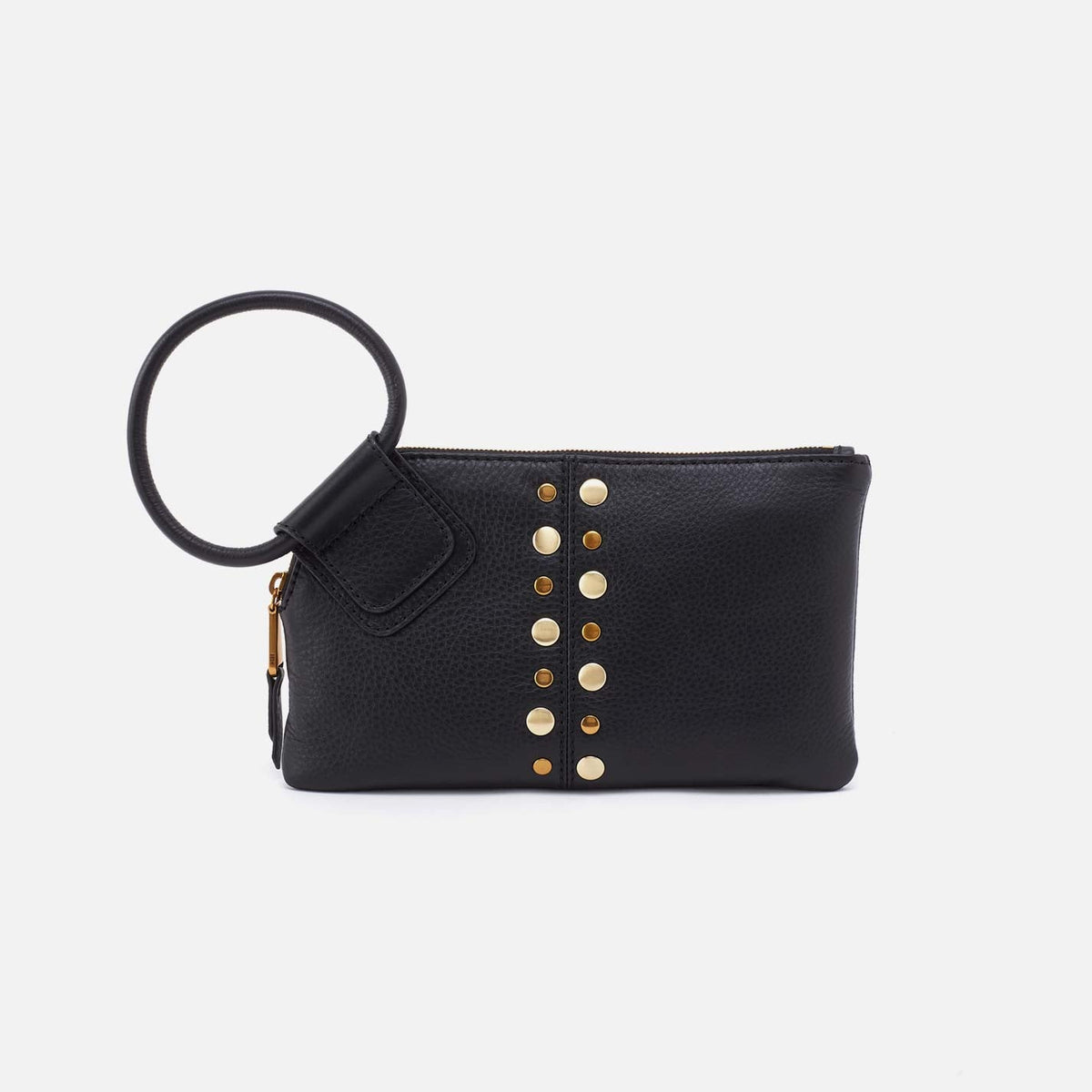 Hobo Sable Wristlet in Pebbled Leather, Black - Little Miss Muffin Children & Home