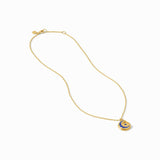 Julie Vos Luna Delicate Charm Necklace, Sapphire Blue