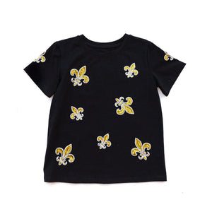 Sparkle City Sparkle City Floating Fleur de Lis Tee - Little Miss Muffin Children & Home