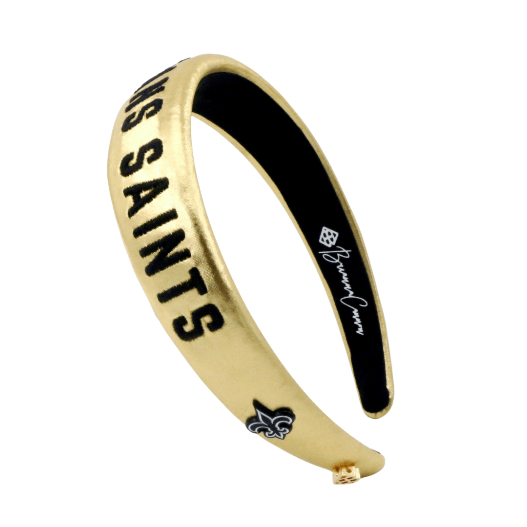 Brianna Cannon Wholesale Brianna Cannon New Orleans Saints Thin Embroidered Headband - Little Miss Muffin Children & Home