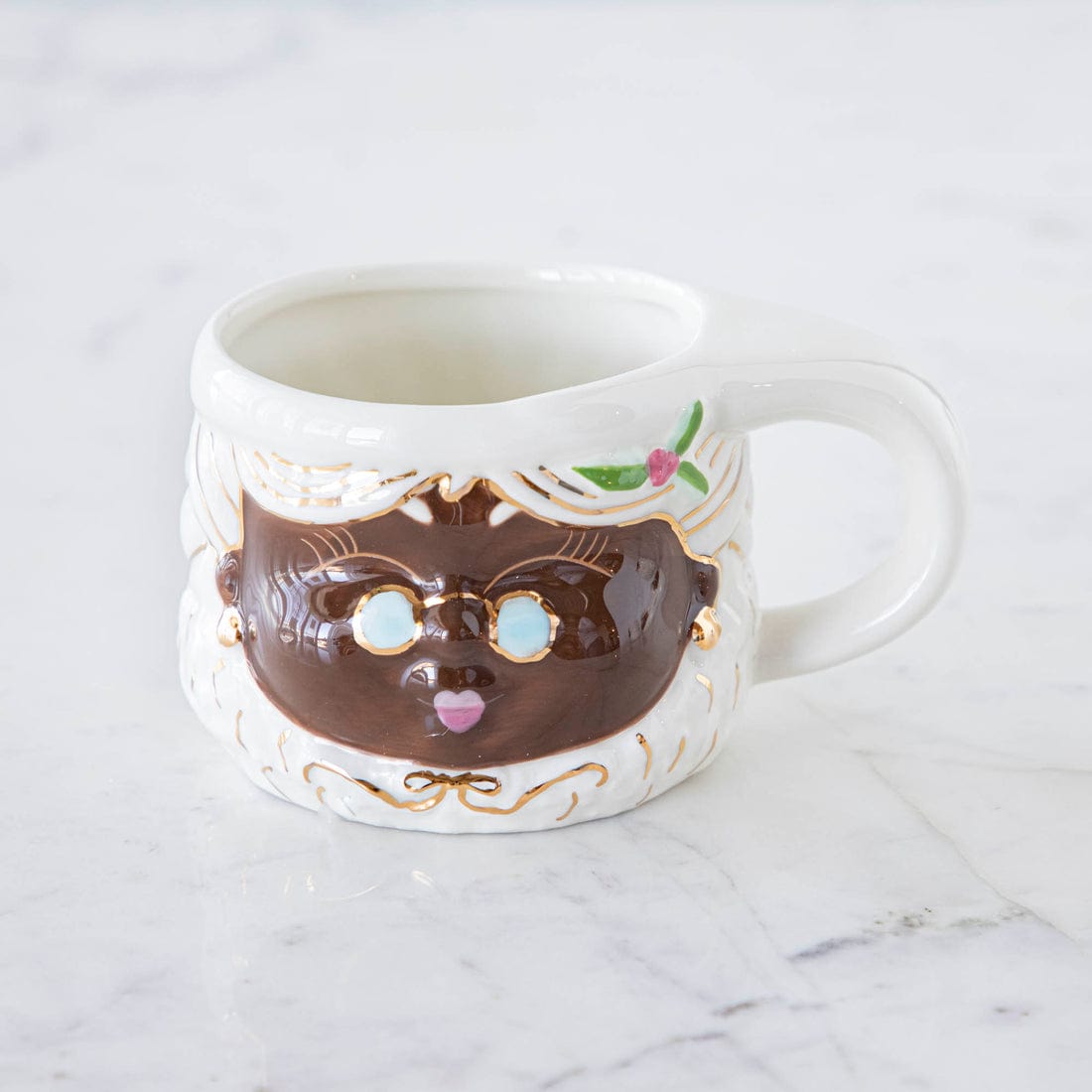 180 Degrees 180 Degrees Brown Mrs. Papa Noel Ceramic Mugs, 4 Styles Available - Little Miss Muffin Children & Home