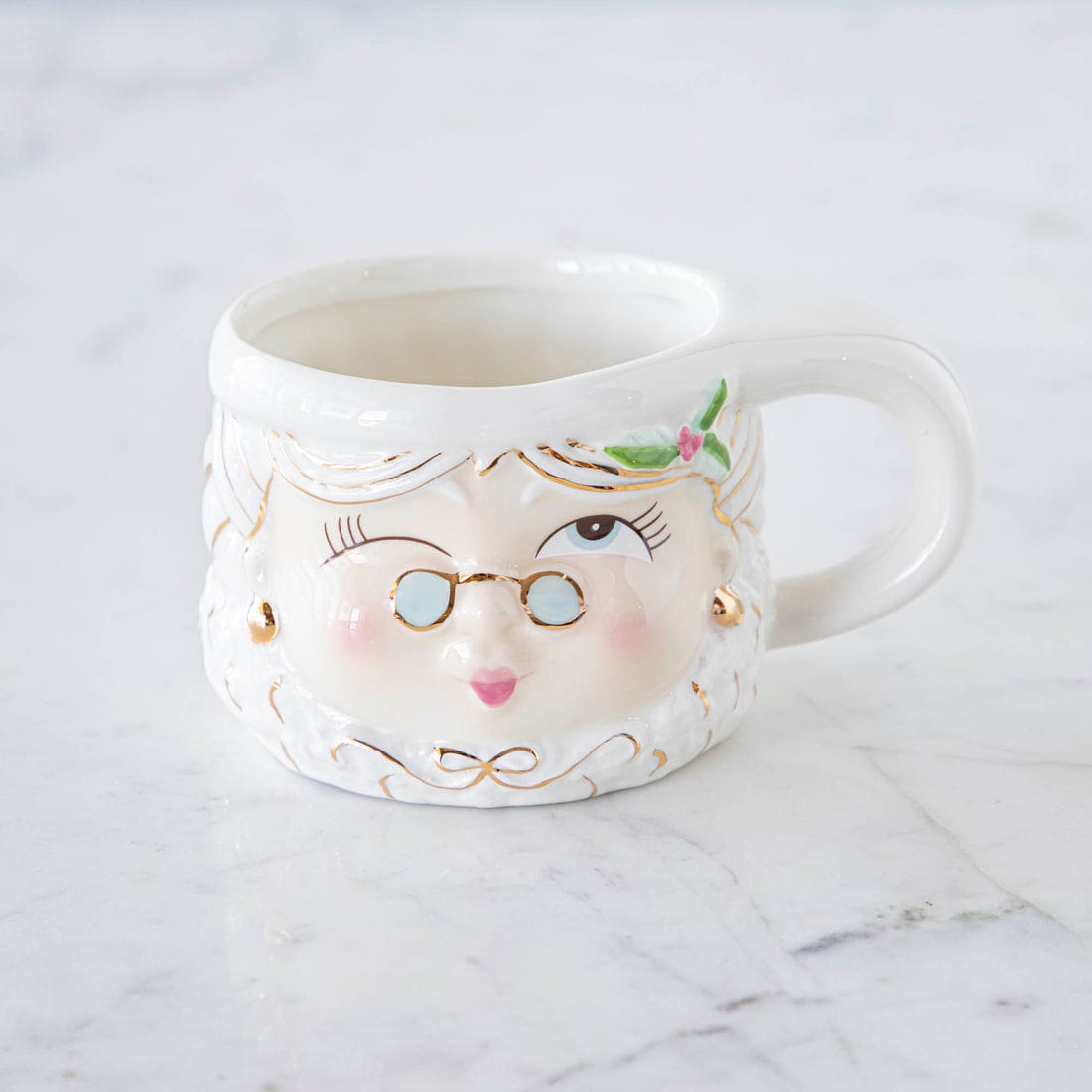 180 Degrees 180 Degrees Mrs. Papa Noel Ceramic Mugs, 4 Styles Available - Little Miss Muffin Children & Home