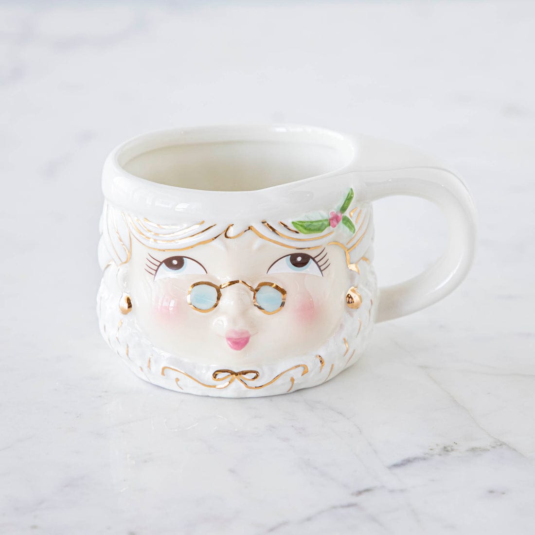 180 Degrees 180 Degrees Mrs. Papa Noel Ceramic Mugs, 4 Styles Available - Little Miss Muffin Children & Home