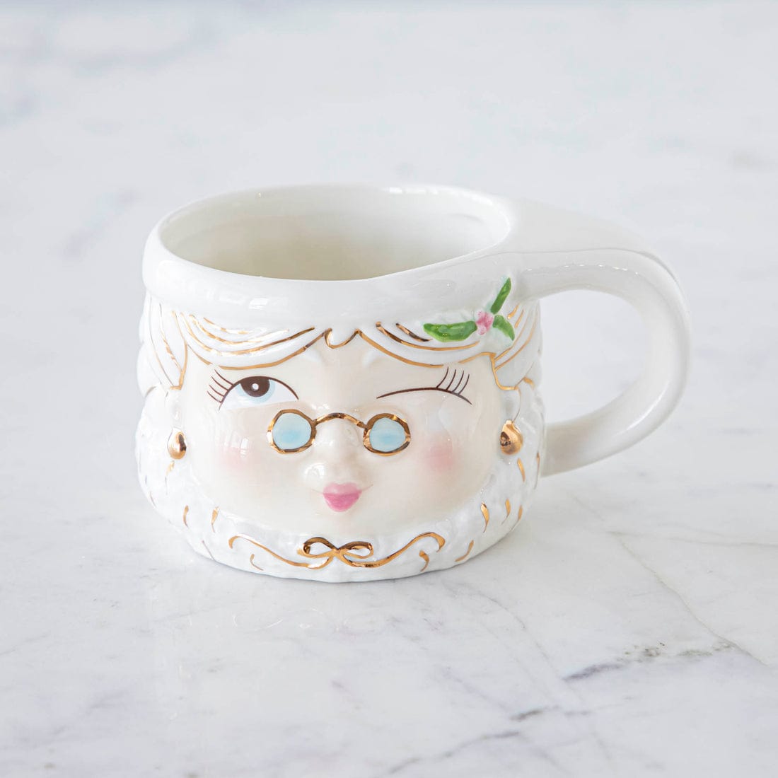 180 Degrees 180 Degrees Mrs. Papa Noel Ceramic Mugs, 4 Styles Available - Little Miss Muffin Children & Home