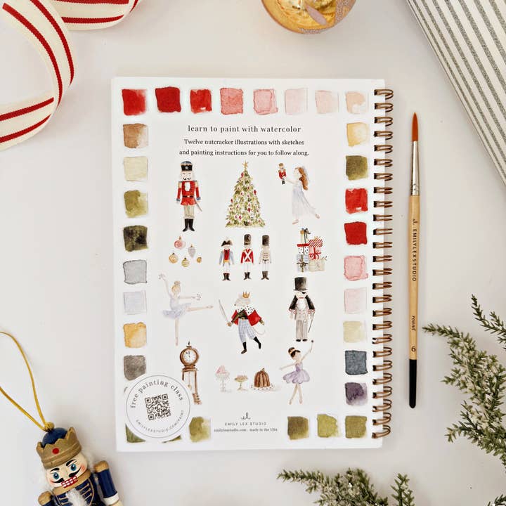 Nutcracker Watercolor Workbook