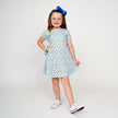 Bon Temps Boutique Bon Temps Boutique Blue Snowballs Charlotte Dress - Little Miss Muffin Children & Home