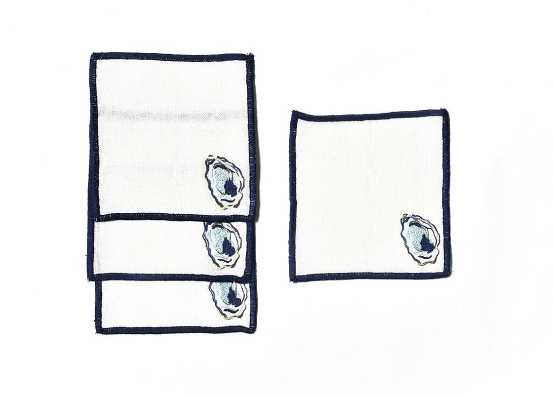 Coton Colors Company Coton Colors Company Oyster Cocktail Napkins Set of 4 - Little Miss Muffin Children & Home