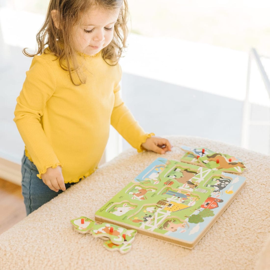 Melissa & Doug Melissa & Doug Old MacDonald's Farm Sound Puzzle (8 pcs) - Little Miss Muffin Children & Home