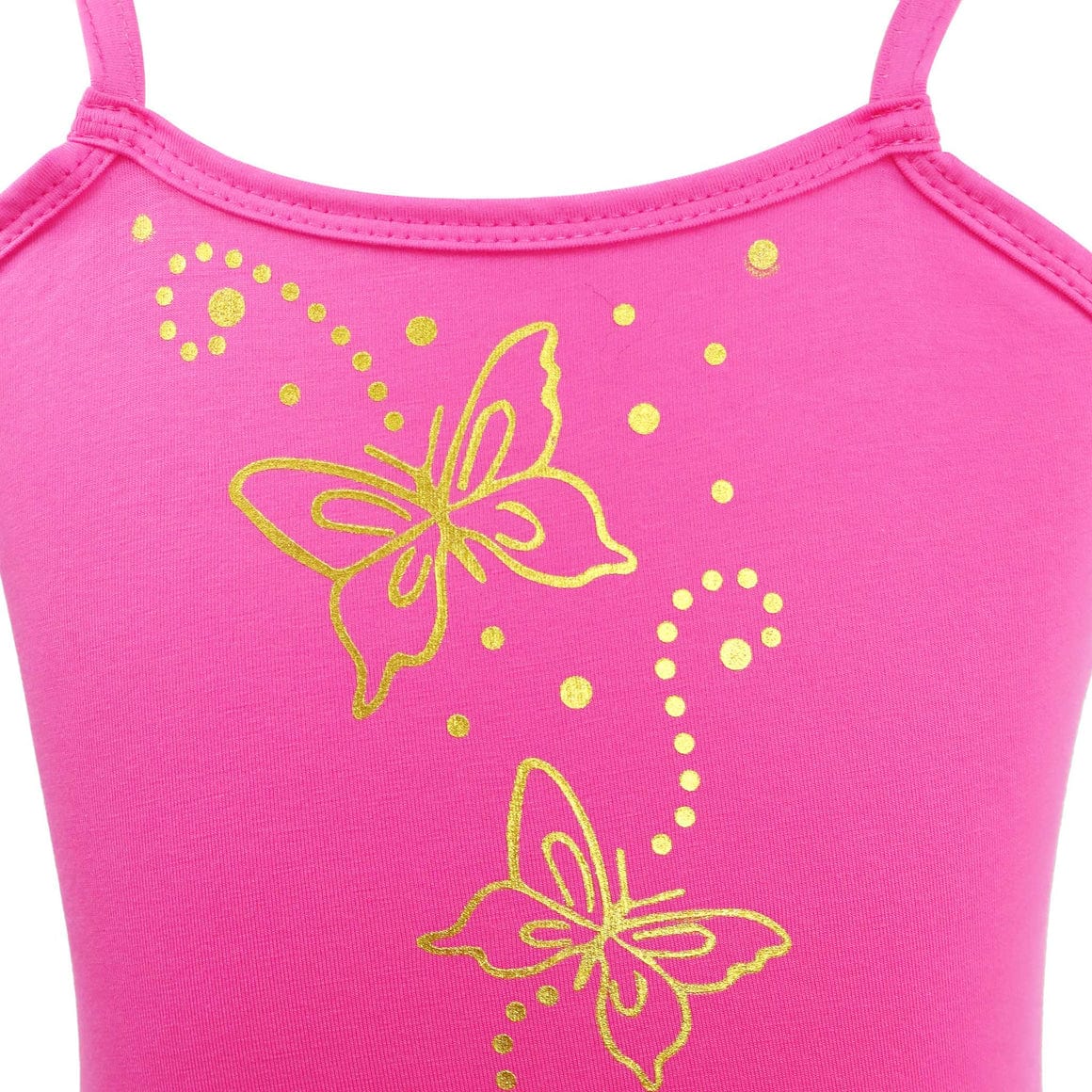 Pink Poppy Butterfly Hot Pink & Gold Multi-layered Dress - Little Miss Muffin Children & Home