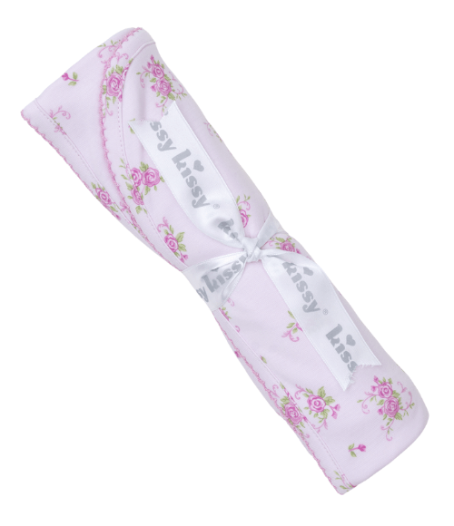 Kissy Kissy Kissy Kissy Print Blanket Pink Rose Scrolls - Little Miss Muffin Children & Home